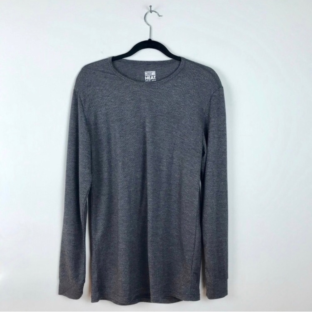Super Soft Long Sleeve Grey Winter Layer Top L